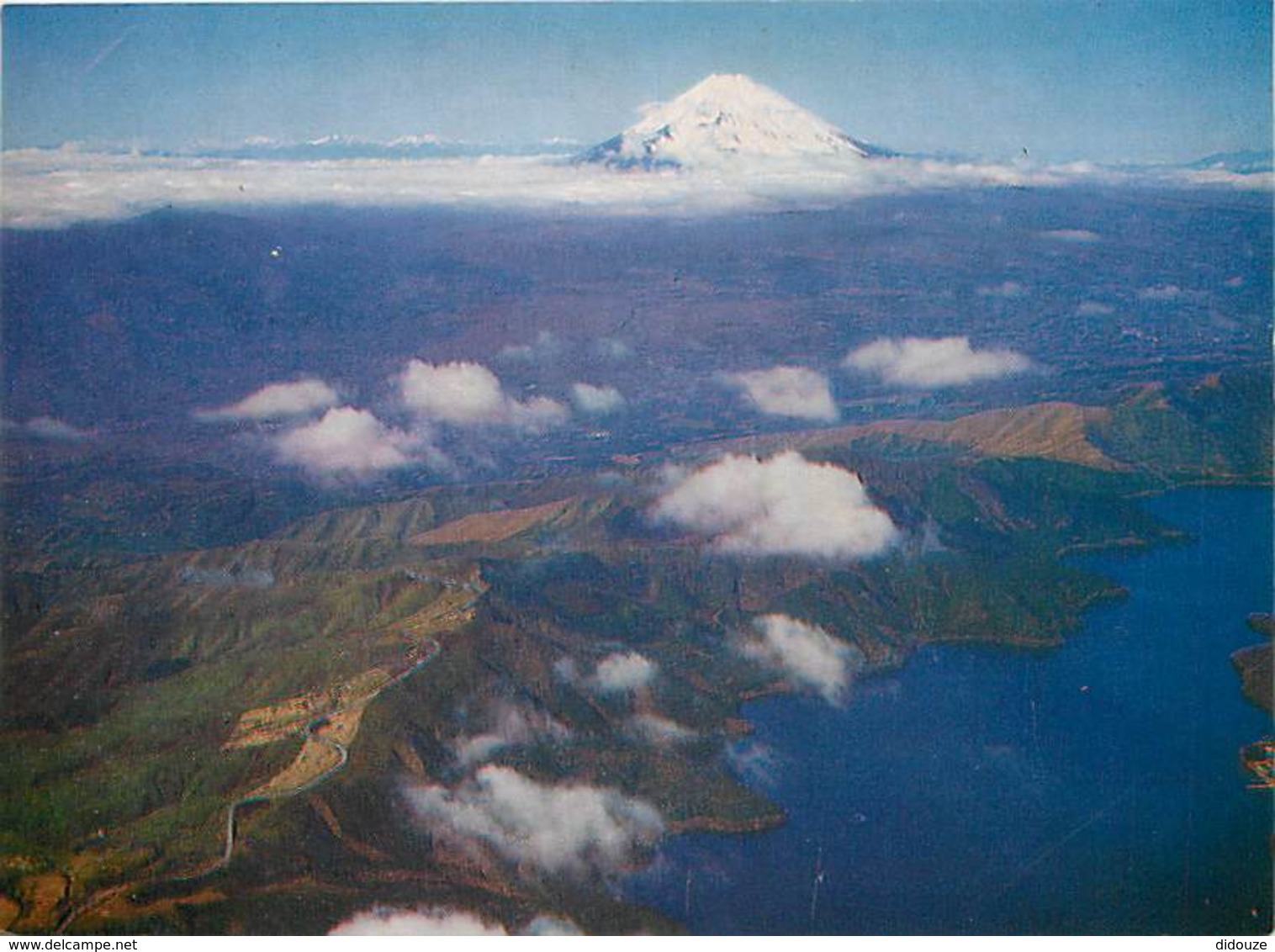 Japon - Mont Fuji - Bird's Eye View Of Mt Fuji And Lake Ashi - Vue Aérienne - Carte Neuve - Nippon - Voir Scans Recto-Ve - Autres & Non Classés