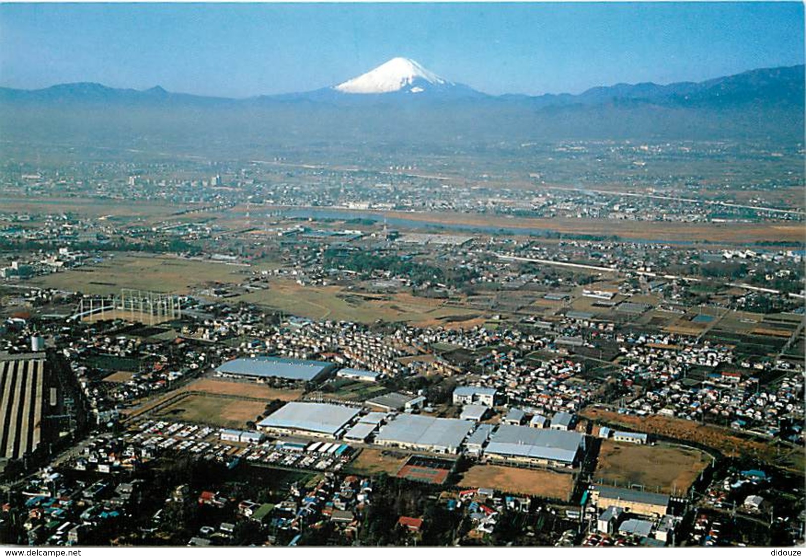 Japon - Mont Fuji - Mount Fuji And Toyokon Sagami Plant - Aerial View - Vue Aérienne - Carte Neuve - Nippon - Voir Scans - Autres & Non Classés