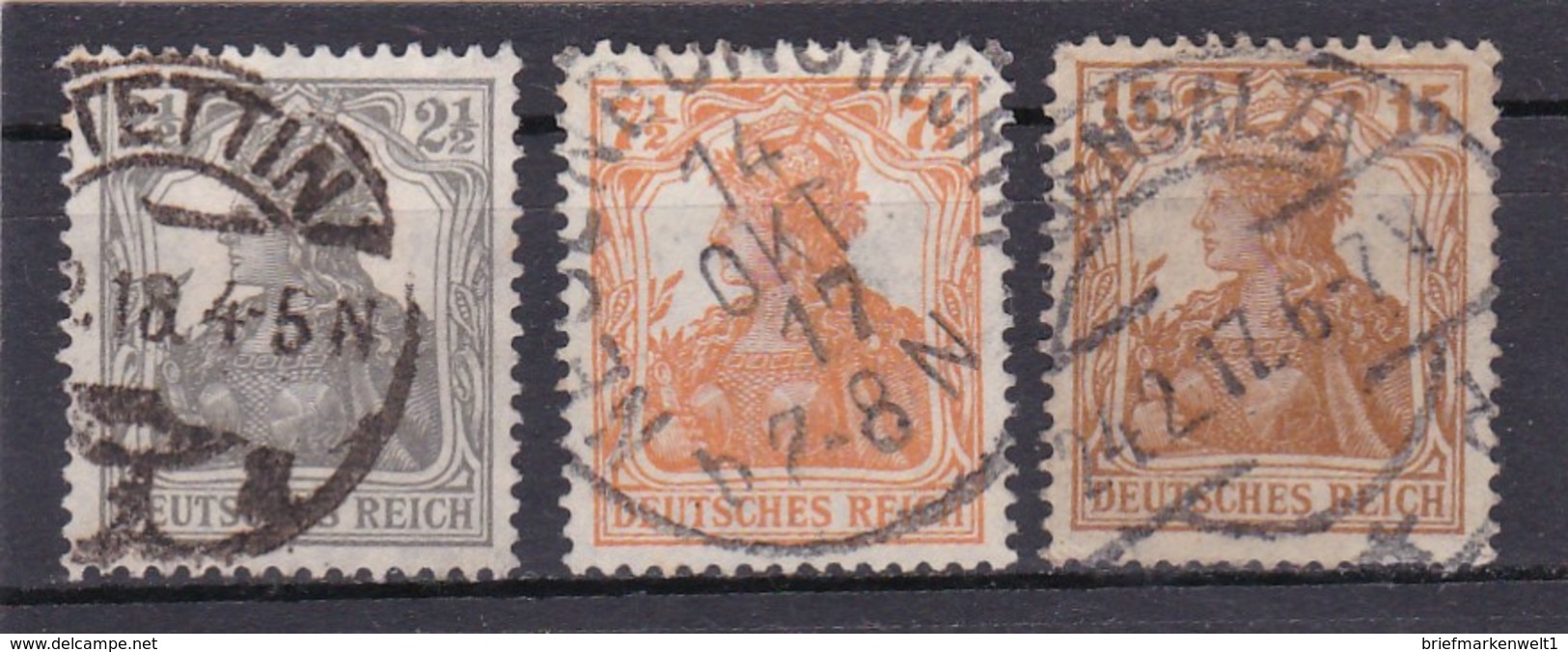 Deutsches Reich, Nr. 98/100, Gest. (T 13802) - Gebraucht