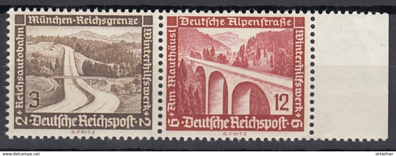 DR W 115, Postfrisch**, WHW: Moderne Bauten 1936 - Zusammendrucke