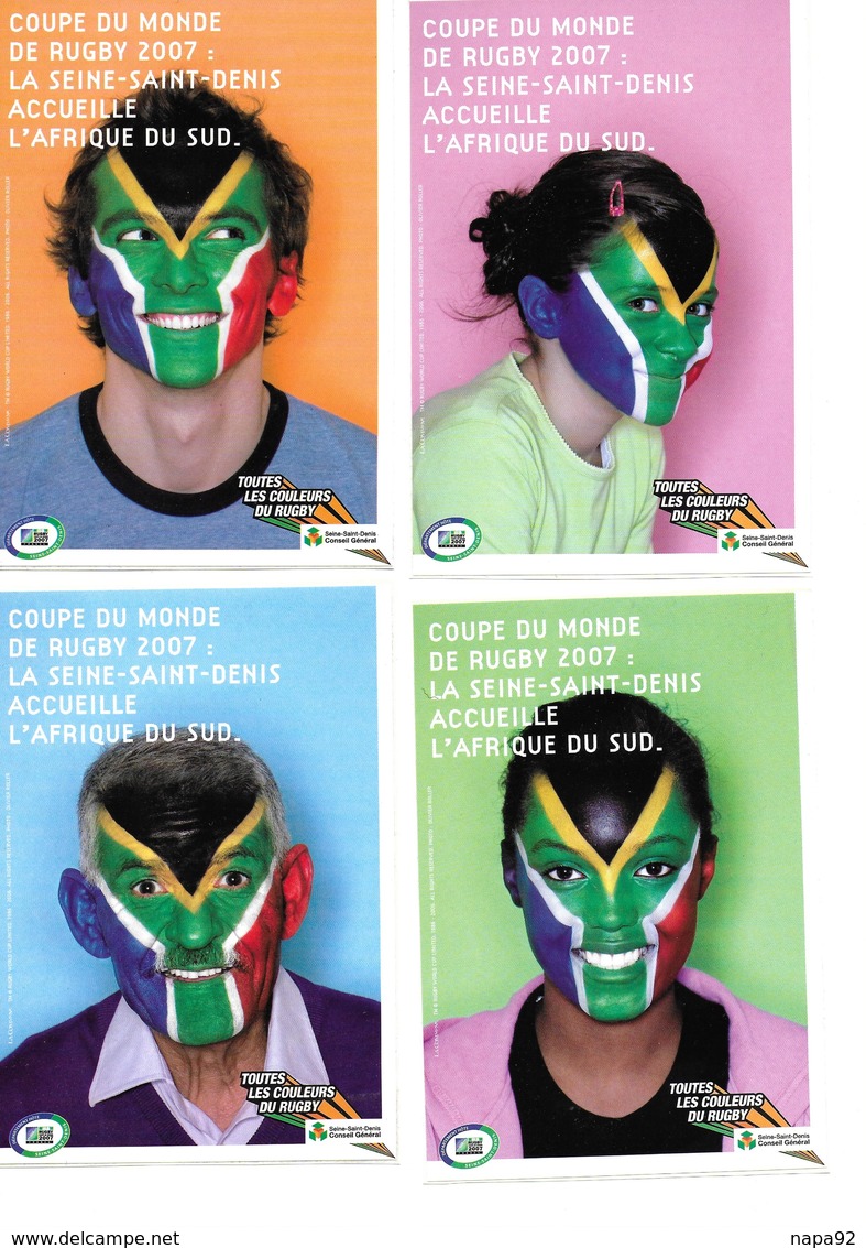 RUGBY - STICKERS - AUTOCOLLANTS - COUPE DU MONDE 2007 - Rugby