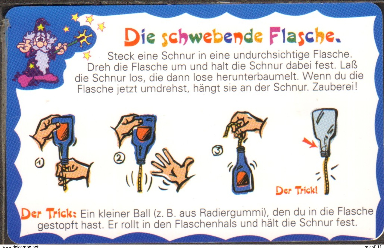 Phonecard Telefonkarte  Magic-Trick-Card Nr.1 P 04 04.99 12 DM/6,14€ Used - R-Series: Regionale Schalterserie