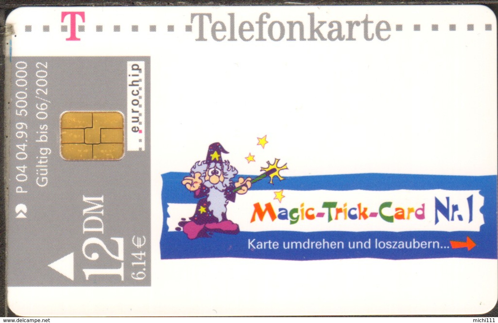 Phonecard Telefonkarte  Magic-Trick-Card Nr.1 P 04 04.99 12 DM/6,14€ Used - R-Series: Regionale Schalterserie