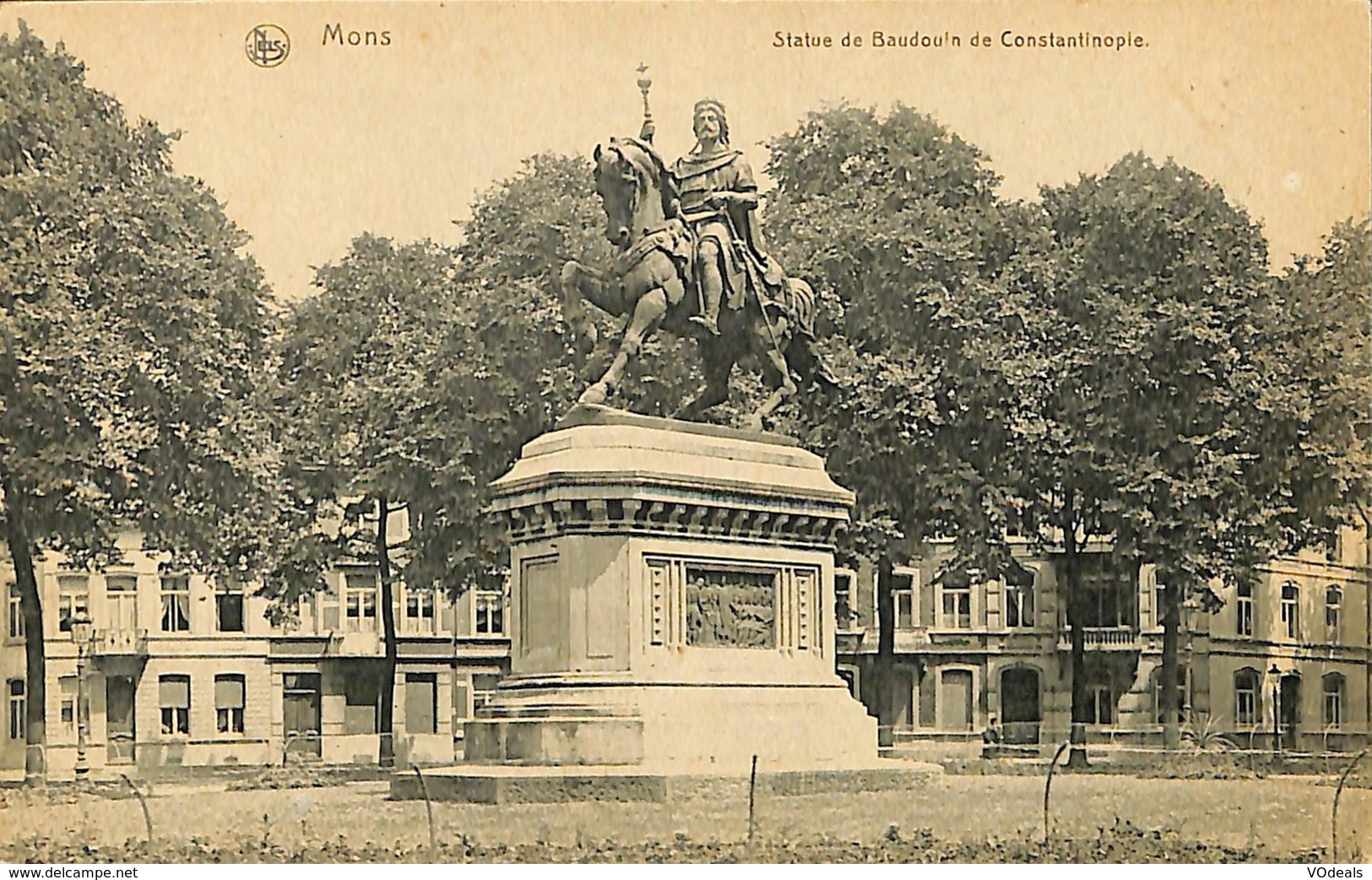CPA - Belgique - Mons - Statue De Baudouin De Constantinople - Mons