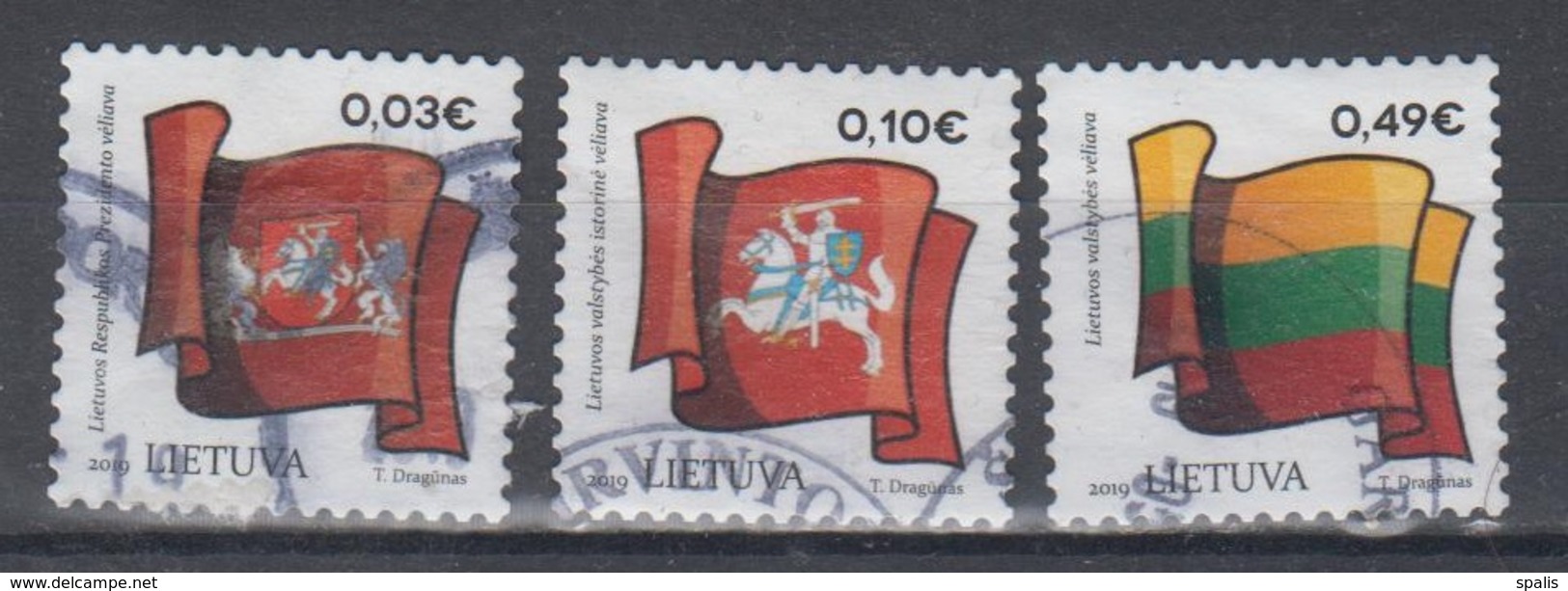 Lithuania 2019 Mi 1302-5  Used State Symbols - Litouwen