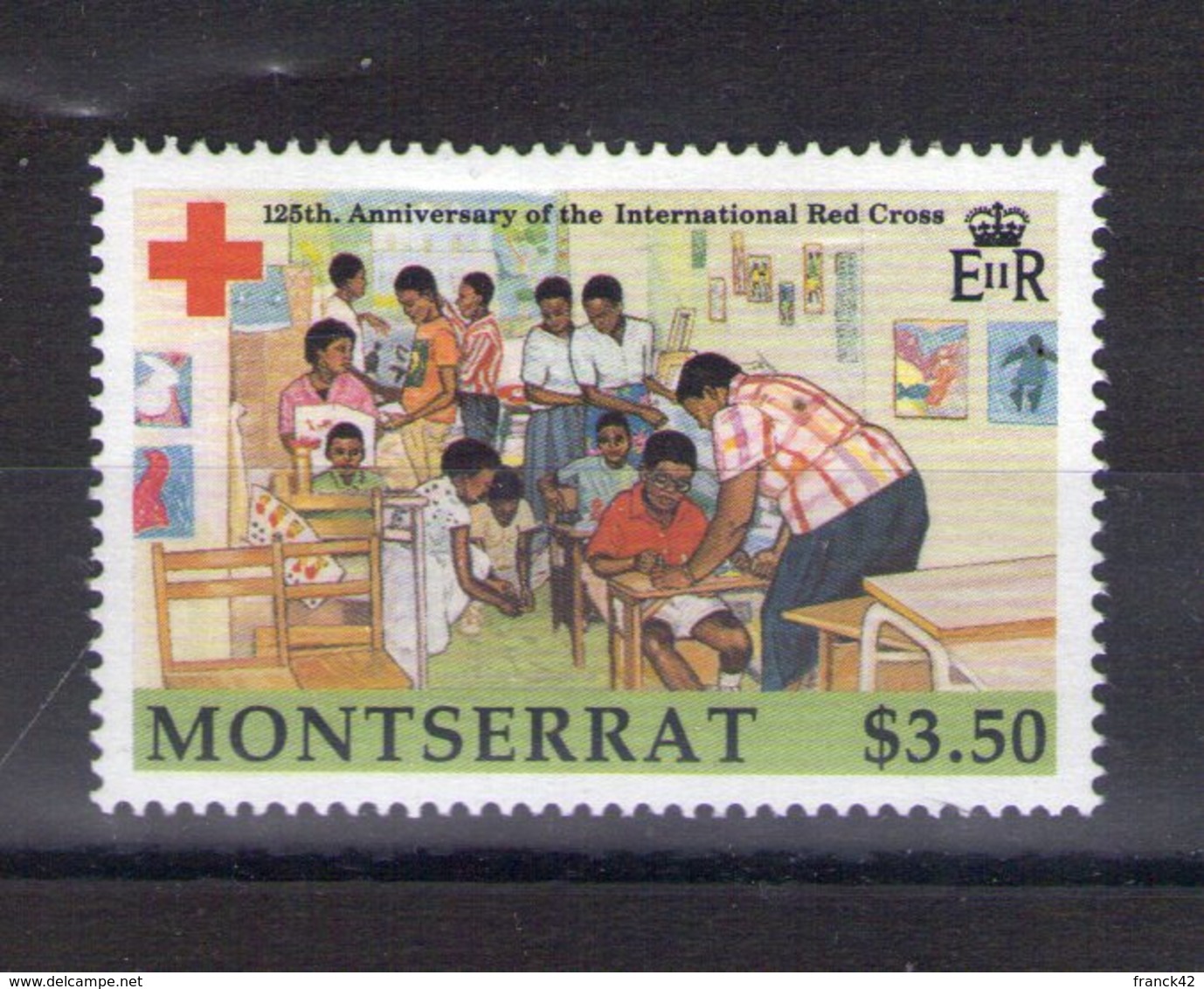 Montserrat. 125e Anniversaire De La Croix Rouge - Montserrat