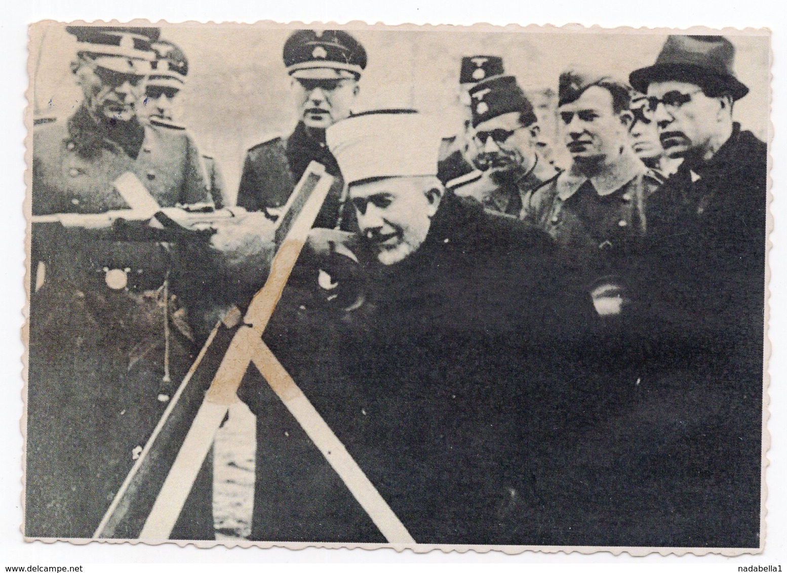 WWII, GERMAN TROOPS IN BOSNIA, PRIEST, GUN, PHOTOGRAPH - Unclassified