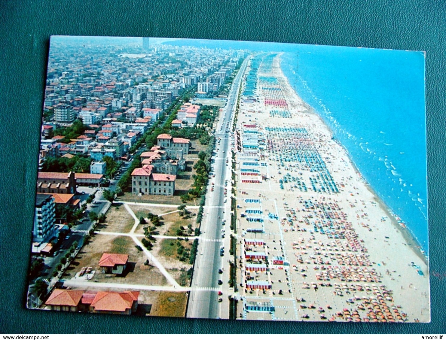 (FG.V18) RIMINI - BELLARIVA - PANORAMA AEREO, SPIAGGIA (viaggiata) - Rimini