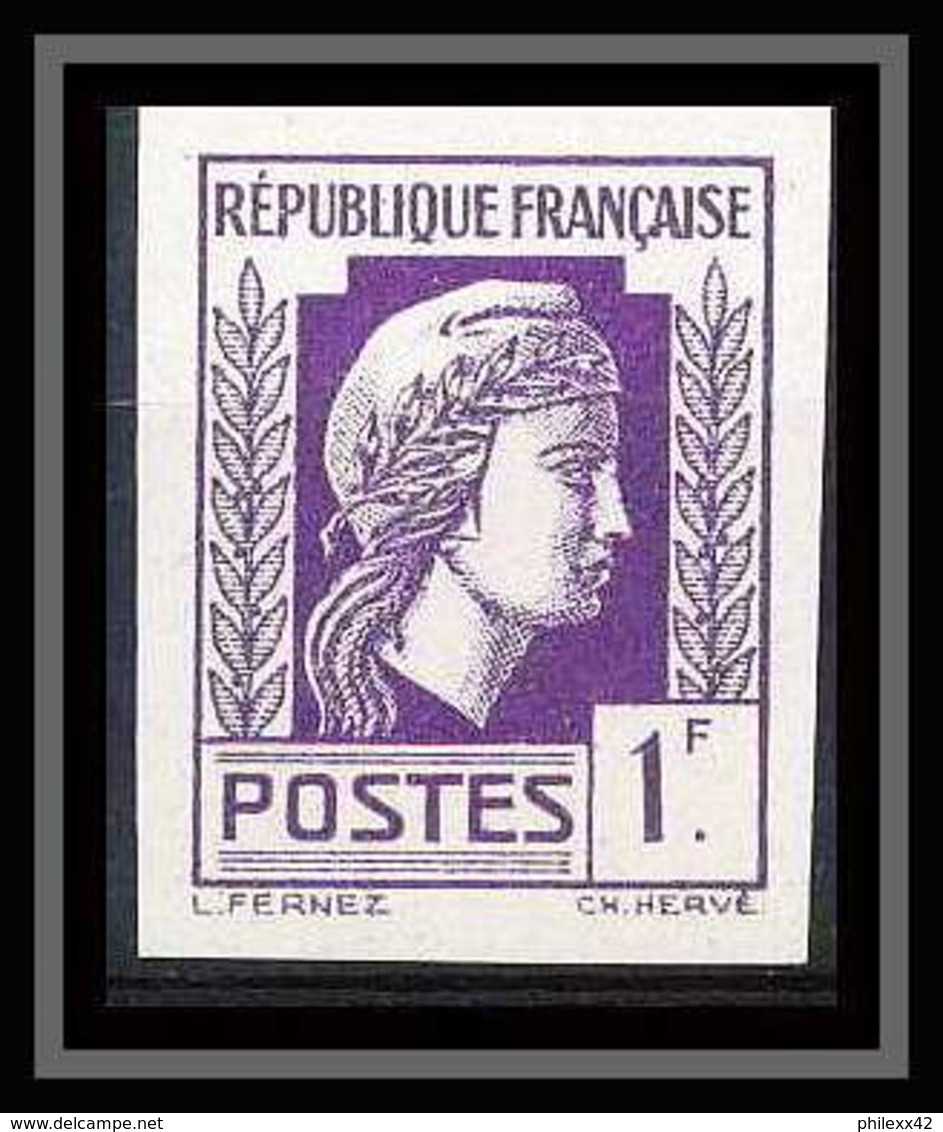 France N°637 Marianne Série D'Alger Non Dentelé ** MNH (Imperforate) - Non Classés