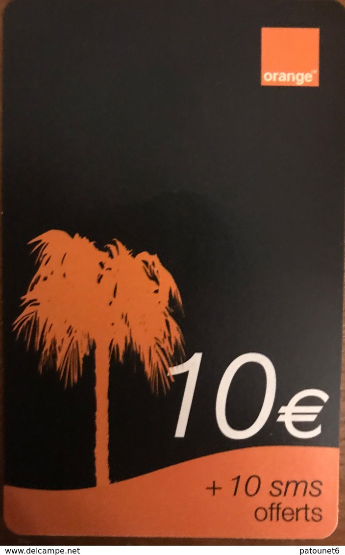 REUNION - Recharge Orange 10 Euros + 10 SMS - Palmier - Réunion