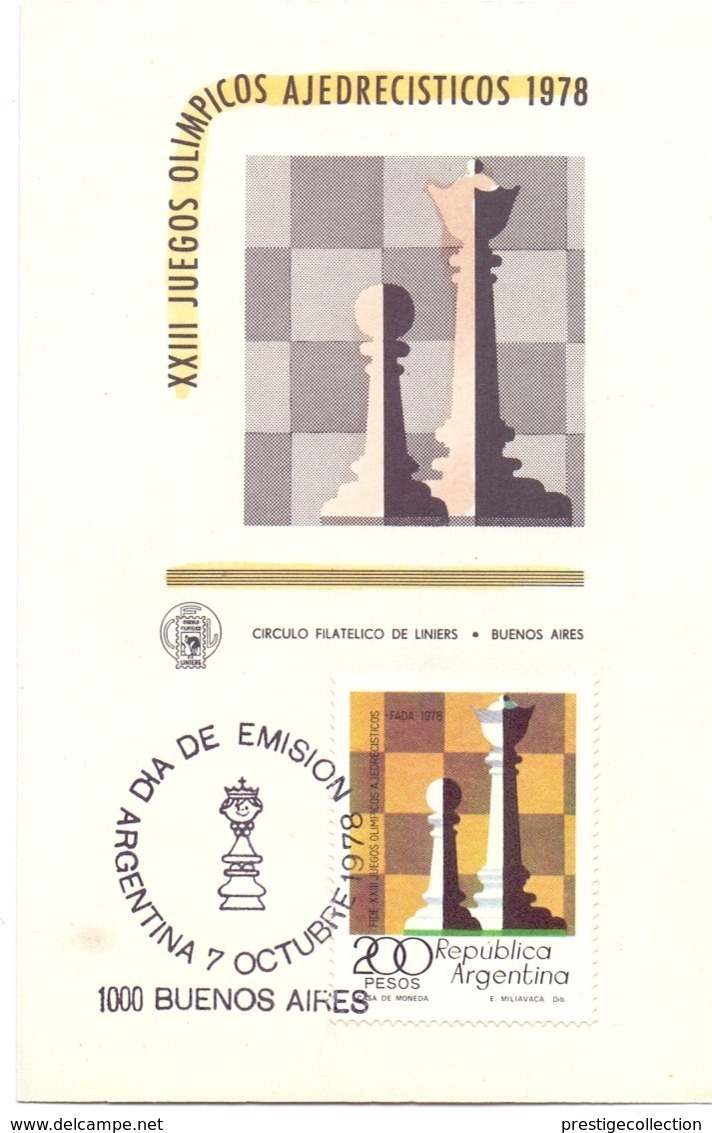 BUENOS AIRES OLYMPICS OF CHESS  (GENN200568) - Scacchi