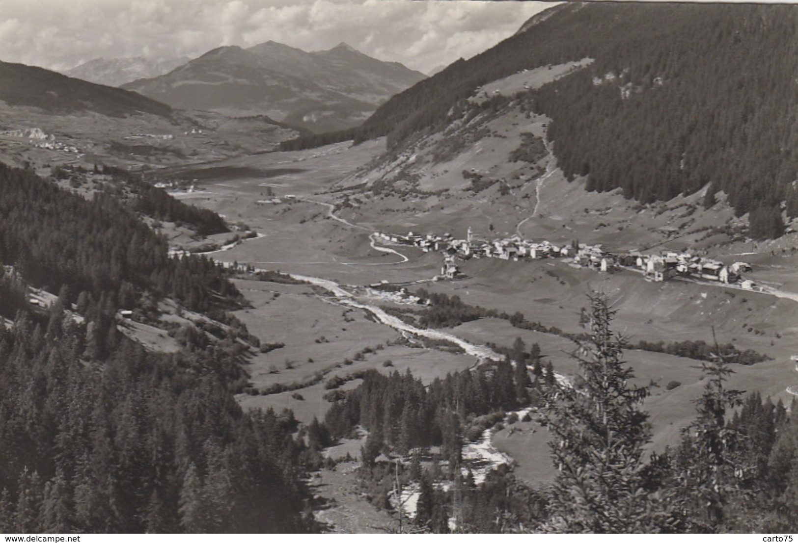 Suisse - Tinizong Tinzen (Oberhalbstein) - Flugaufnahme - Tinizong-Rona