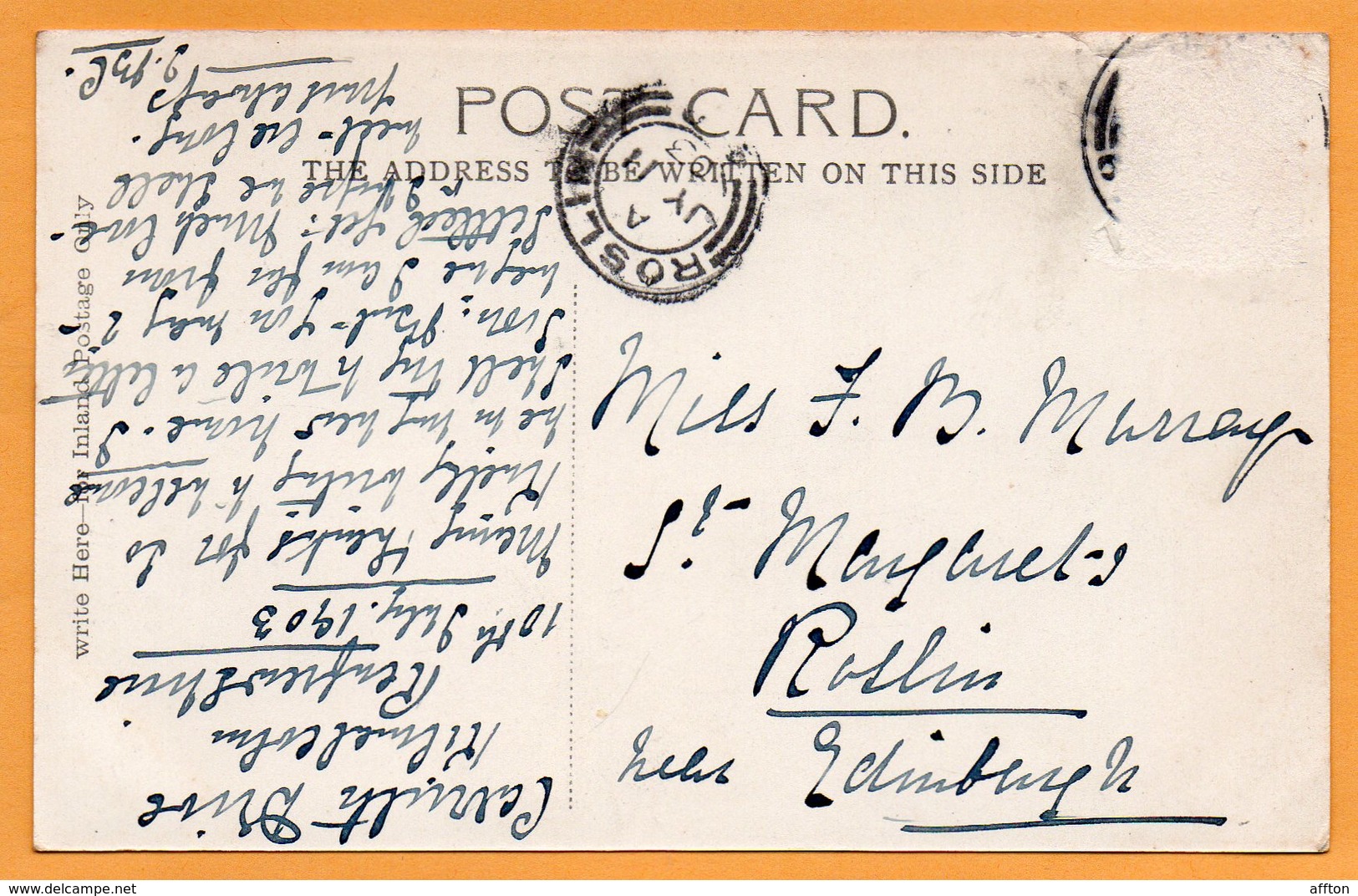Kilmacolm UK 1903 Postcard - Renfrewshire