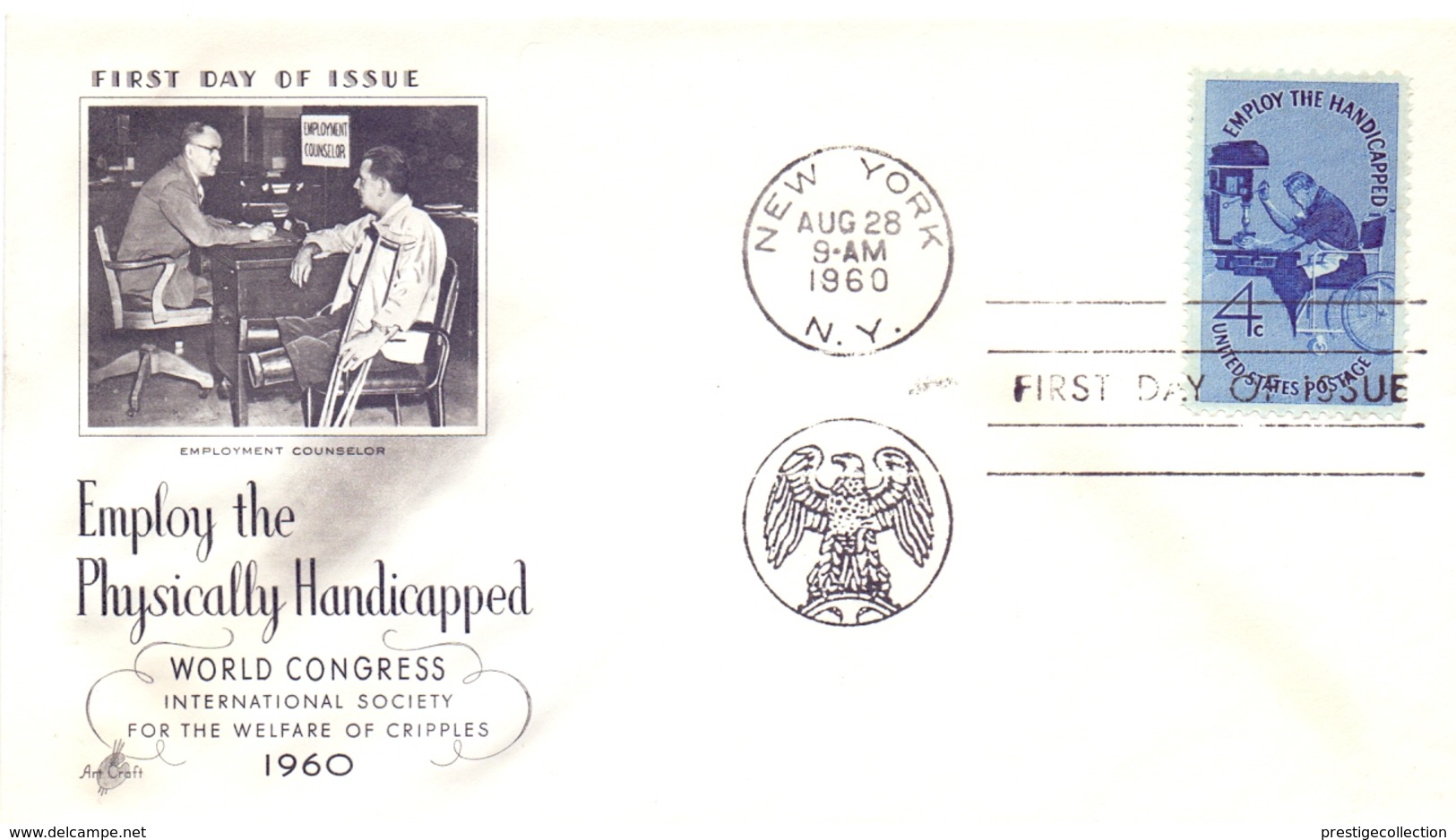 NEW YORK 1960 WORLD CONGRESS FOR THE WELFARE OF CRIPPLES (GENN200582) - Handicap