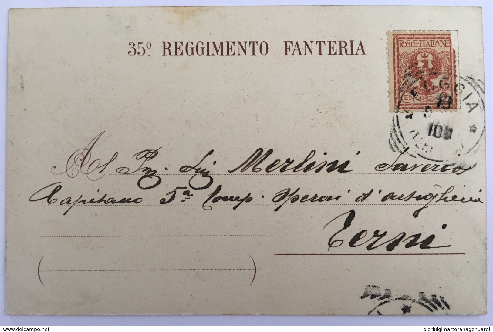 V 60003 - 35° Reggimento Fanteria - Campagne 1860-61 Messina 1866 Belvedere 1870 - La Breccia Di Porta Pia - Reggimenti