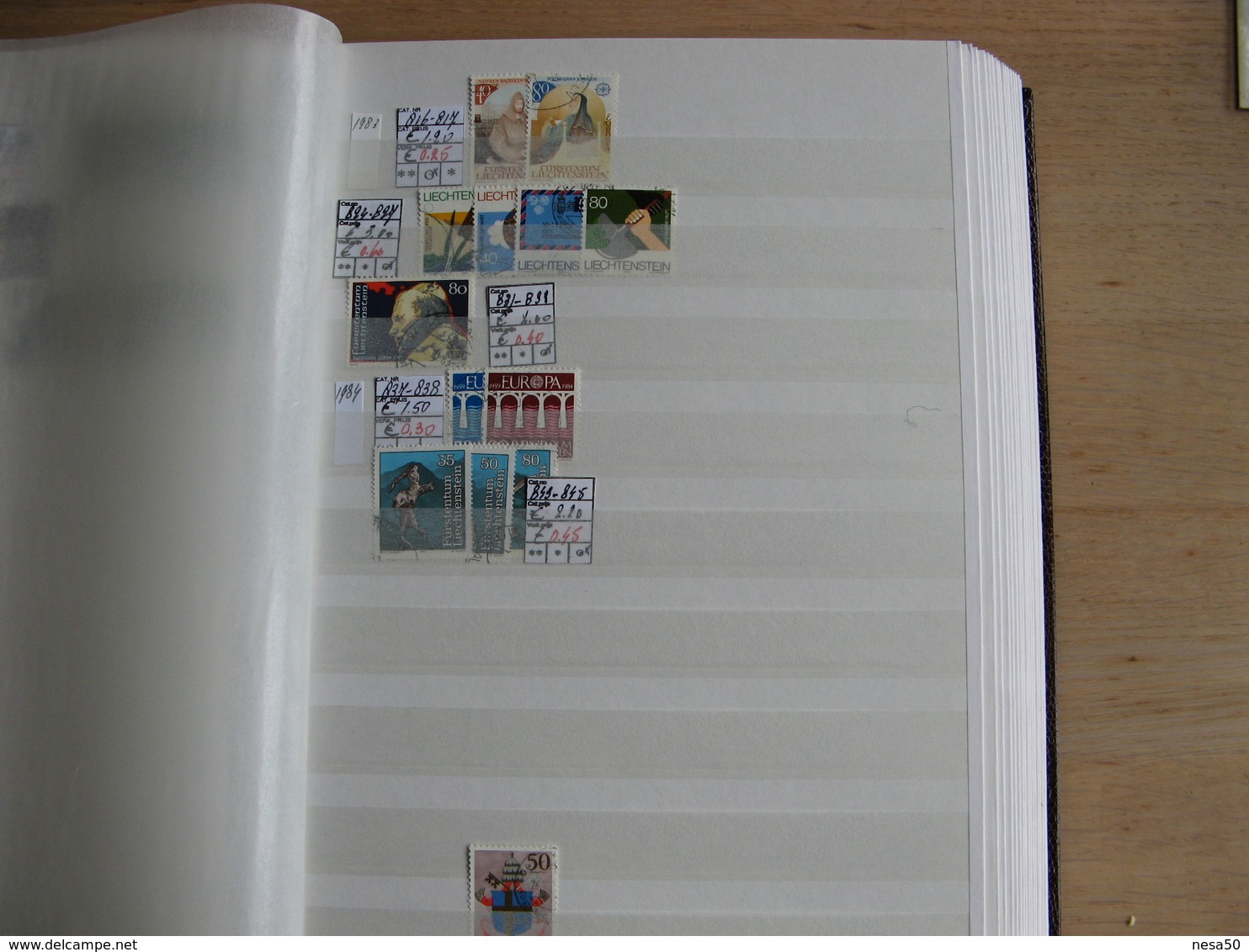Liechtenstein album 64 blz. gestempeld , vanaf 1920 - 2014 incl porto en fdc, zie foto's