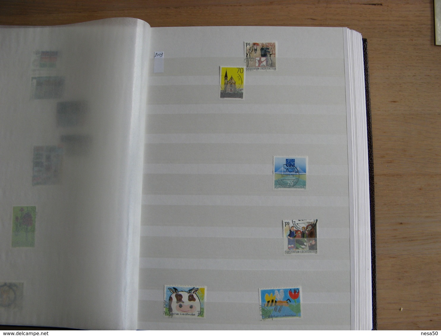 Liechtenstein album 64 blz. gestempeld , vanaf 1920 - 2014 incl porto en fdc, zie foto's