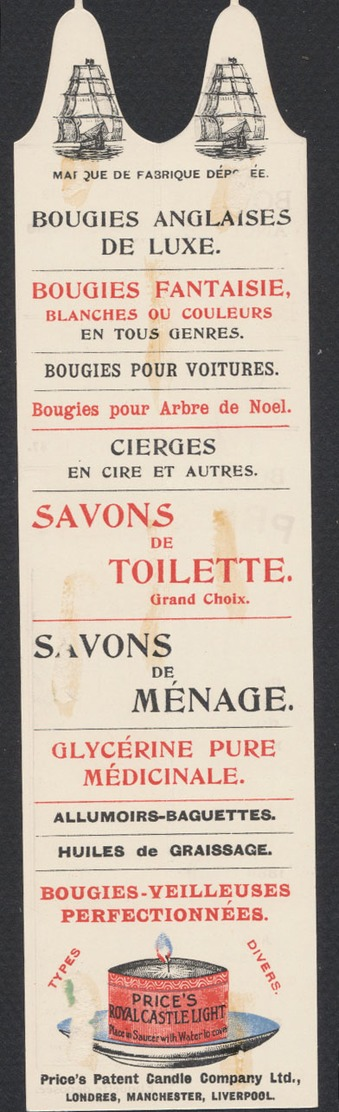 Découpi Publicitaire Sur L'exposition De Bruxelles 1910 : Bougie Anglaise "Price" (Imperial Candle) - Otros & Sin Clasificación