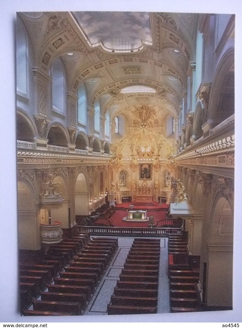 N98 Postcard Canada - Quebec - Basilique Notre Dame De Quebec - View Of The Nave - Québec - La Citadelle