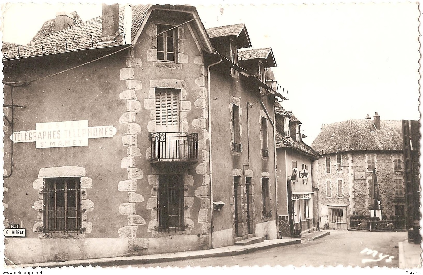 Dépt 15 - SAINT-MAMET-LA-SALVETAT - Poste Centrale - (CPSM 8,8 X 13,8 Cm) - Postes Télégraphes Téléphones - Saint-Mamet-la-Salvetat