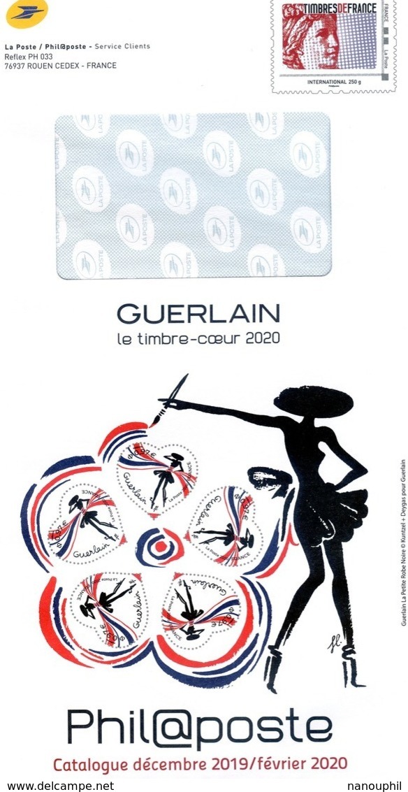 FRANCE  PAP  Enveloppe Prêt à Poster  MONTIMBRAMOI  INTERNATIONAL  250 Gr Catalogue De La Poste    "GUERLAIN"    COEUR - Prêts-à-poster: Other (1995-...)