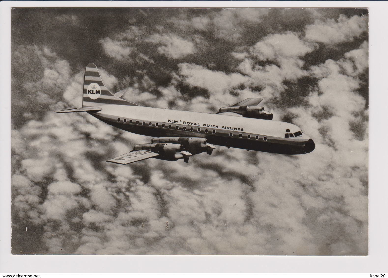 Vintage Rppc Issue KLM K.L.M Royal Dutch Airlines Lockheed Electra L-188 Aircraft - 1919-1938: Fra Le Due Guerre