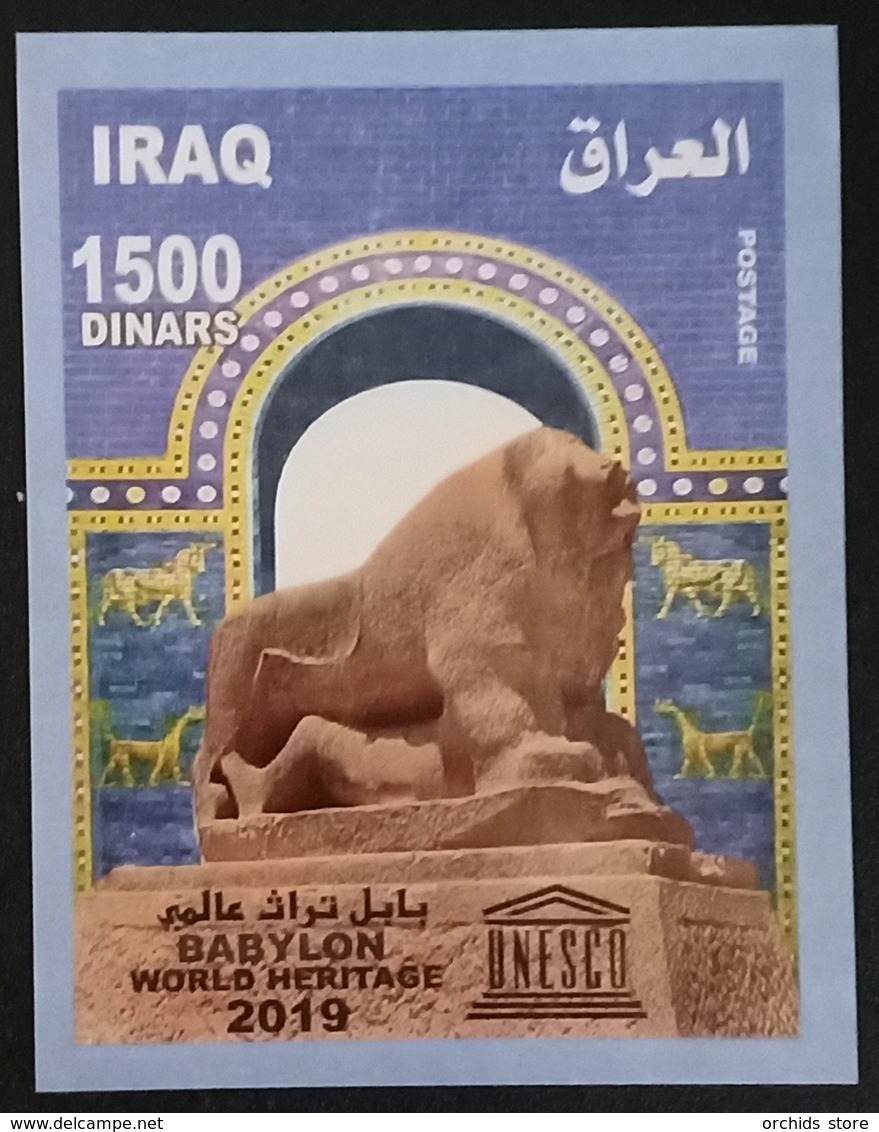 Iraq NEW 2019 Block S/S MNH Babylon UNESCO World Heritage, Lion - Irak