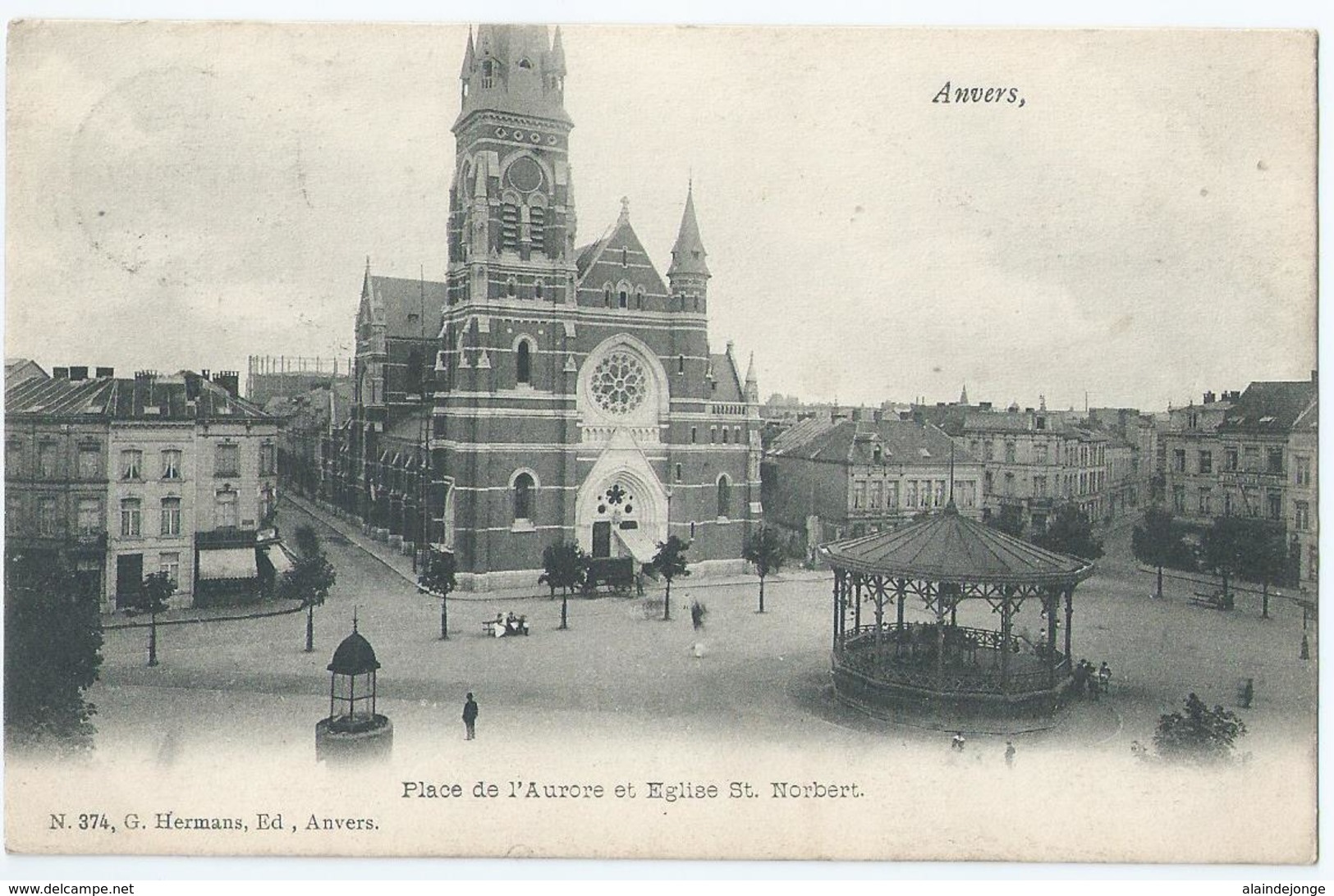 Antwerpen - Anvers - Place De L'Aurore Et Eglise St. Norbert - No 374 G. Hermans - Antwerpen