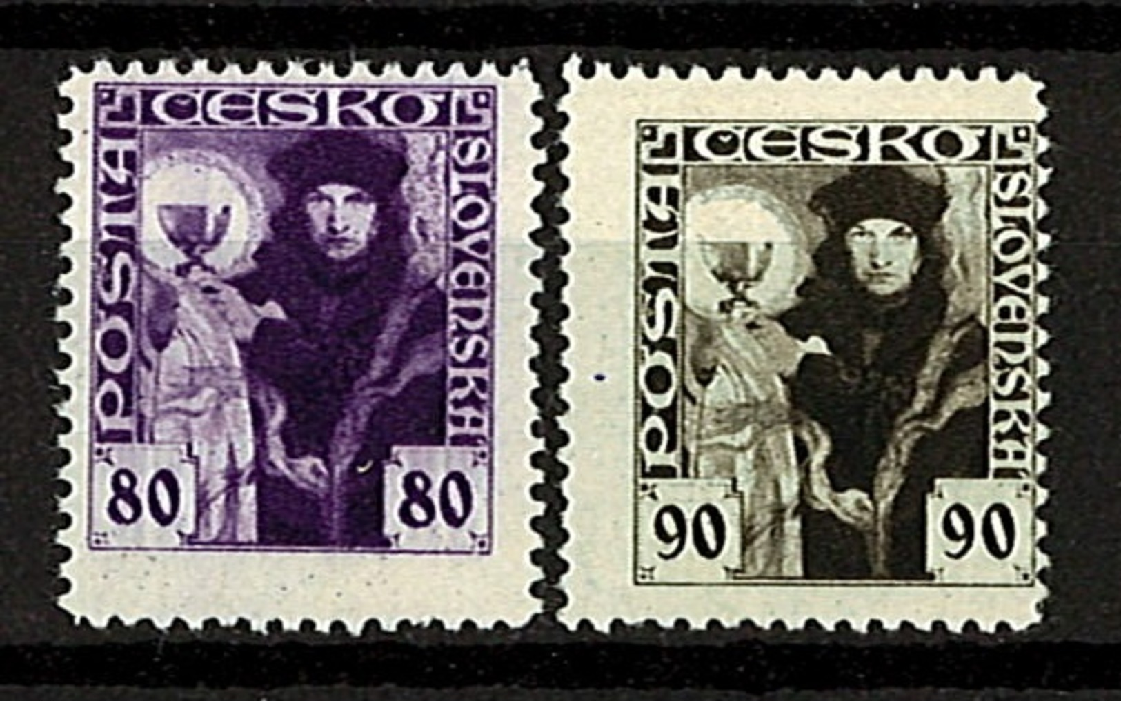 1920 Czechoslovakia Mi 181-182 * MLH - Ungebraucht