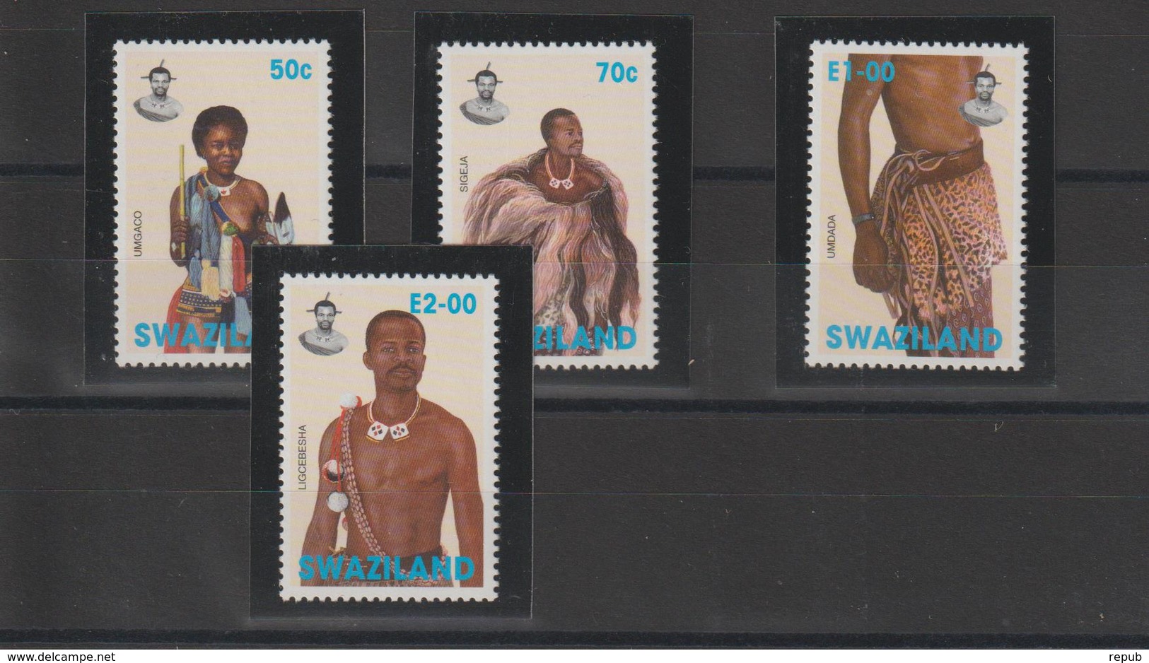 Swaziland 1997 Ornements 670-73 4 Val ** MNH - Swaziland (1968-...)