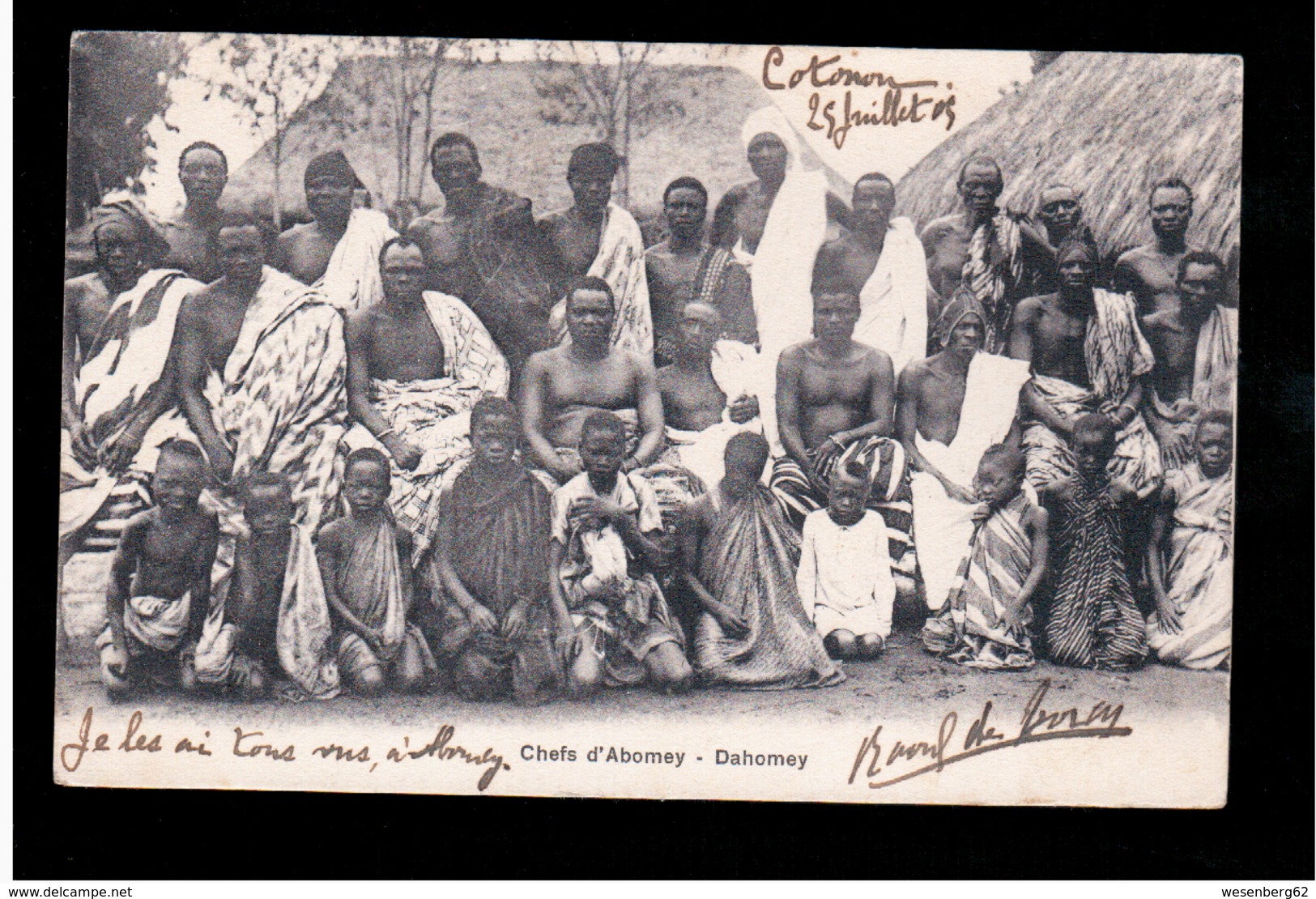 DAHOMEY Chefs D'Abomey 1905 Old Postcard - Benin