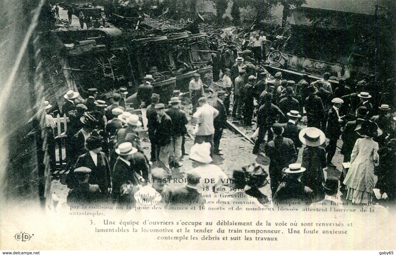 C.P.A.78.YVELINES.VILLEPREUX LES CLAYES. CATASTROPHE FERROVIAIRE. - Villepreux