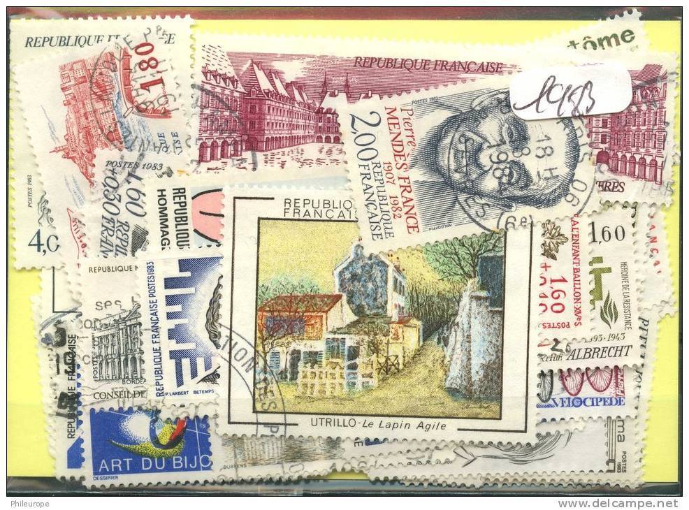 France  Années Completes (o) 1983 (47 Timbres) - 1980-1989