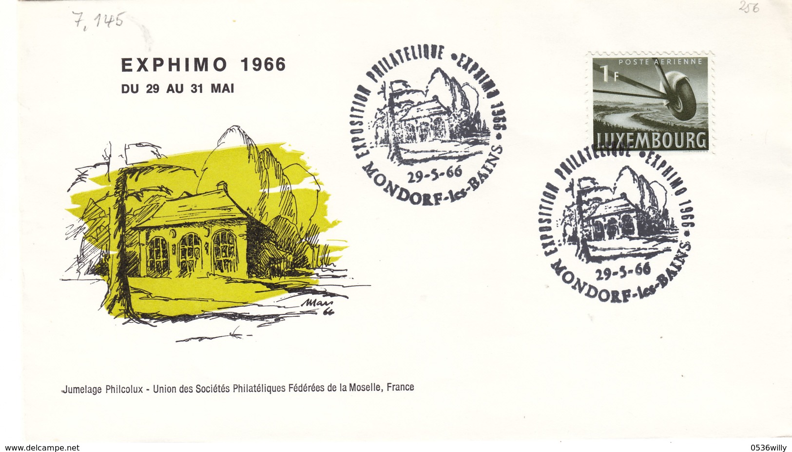 L-Luxembourg 1966. Mondorf.les-Bains EXPHIMO (7.145) - Briefe U. Dokumente