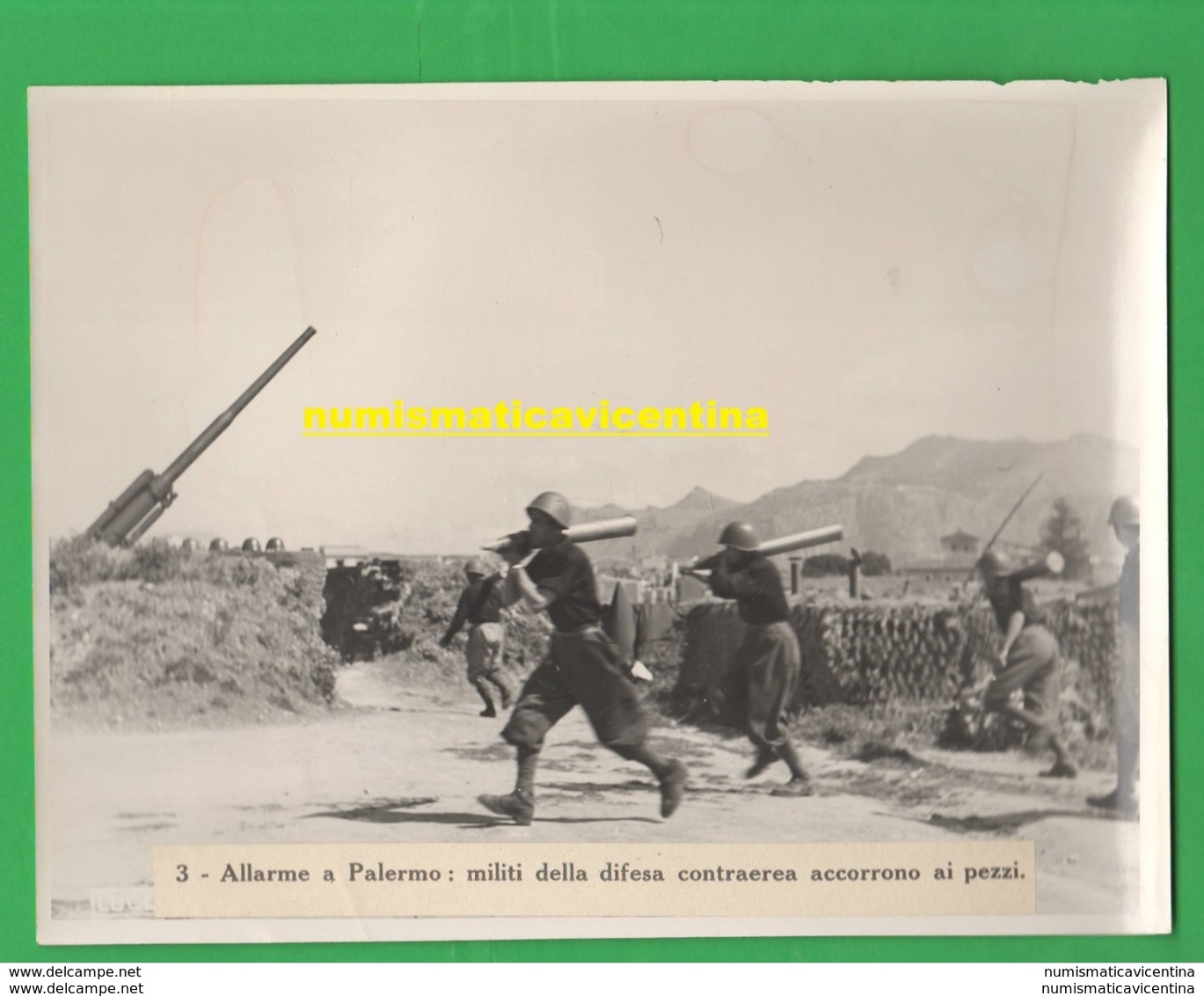 Palermo Antiaerea Militari Milizia Artiglieria Contraerea Antiaircraft Flak Antiaérien Antiaéreo - Guerra, Militari