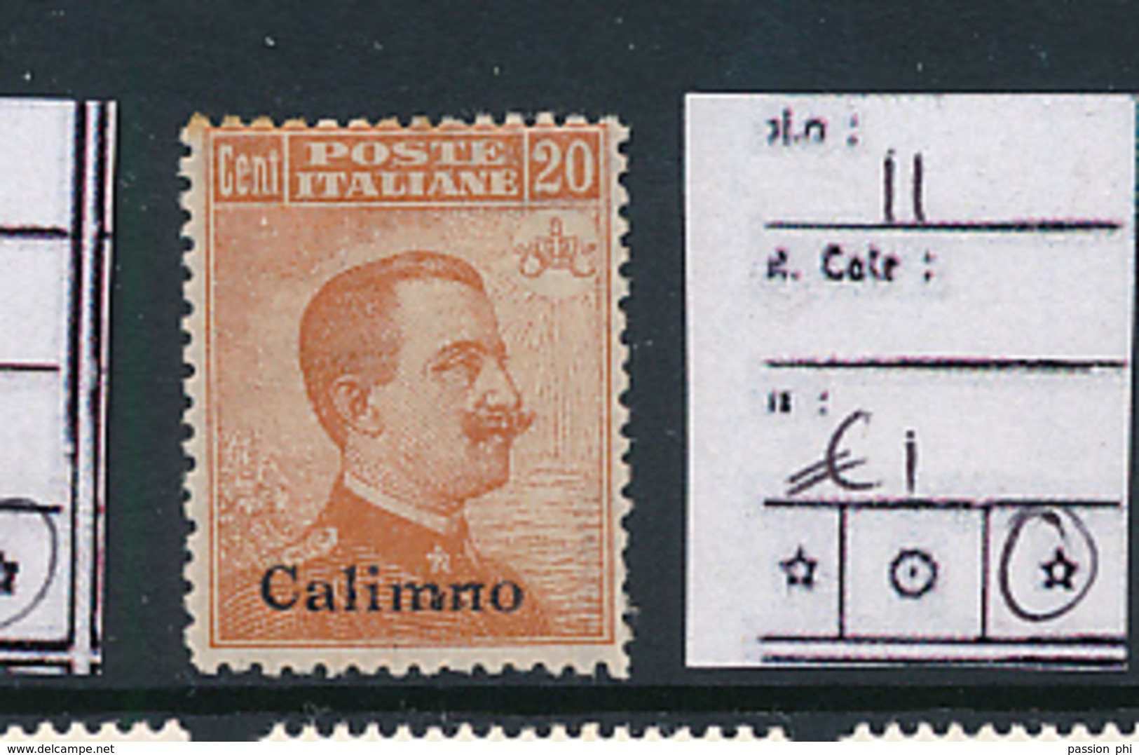 EGEO CALIMNO SASSONE 11 LH - Egeo (Calino)