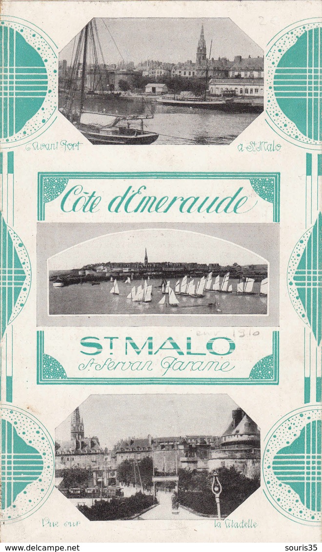 35 ST-MALO 1930 Dépliant Guide Touristique - Dépliants Touristiques