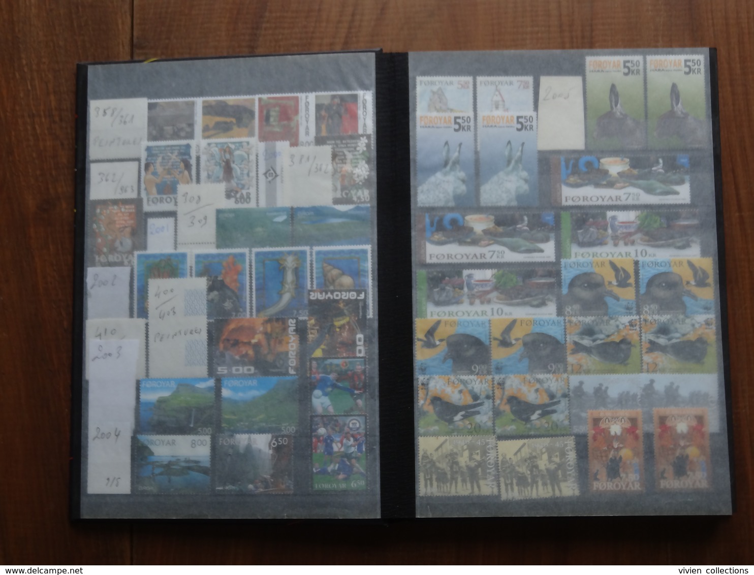 Collection De Timbres Des Iles Féroé (Danemark) 1991 à 2016 En Générale X 2 Exemplaires Neufs Dans Un Album Faciale 700€ - Féroé (Iles)