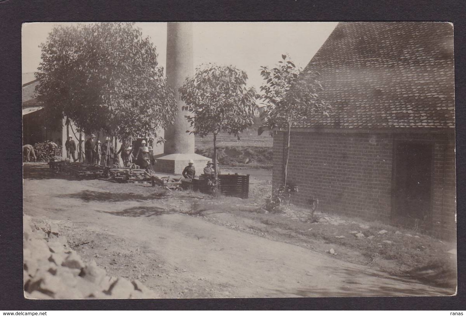 CPA Madagascar Afrique Noire écrite Carte Photo RPPC Métier Usine - Madagascar