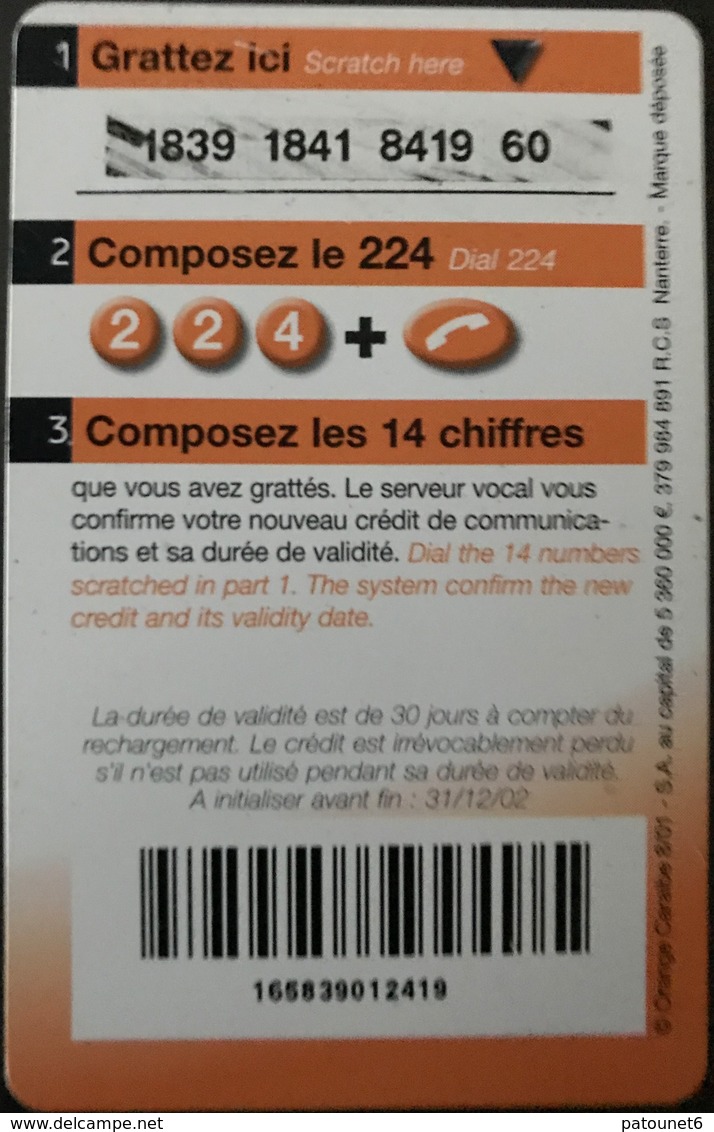 ANTILLES FRANCAISES - France Caraïbes Mobile - Orange - Echantillon - Antillas (Francesas)