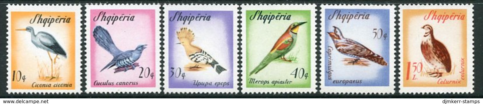 ALBANIA 1965 Migratory Birds MNH / **.  Michel 973-78 - Albania