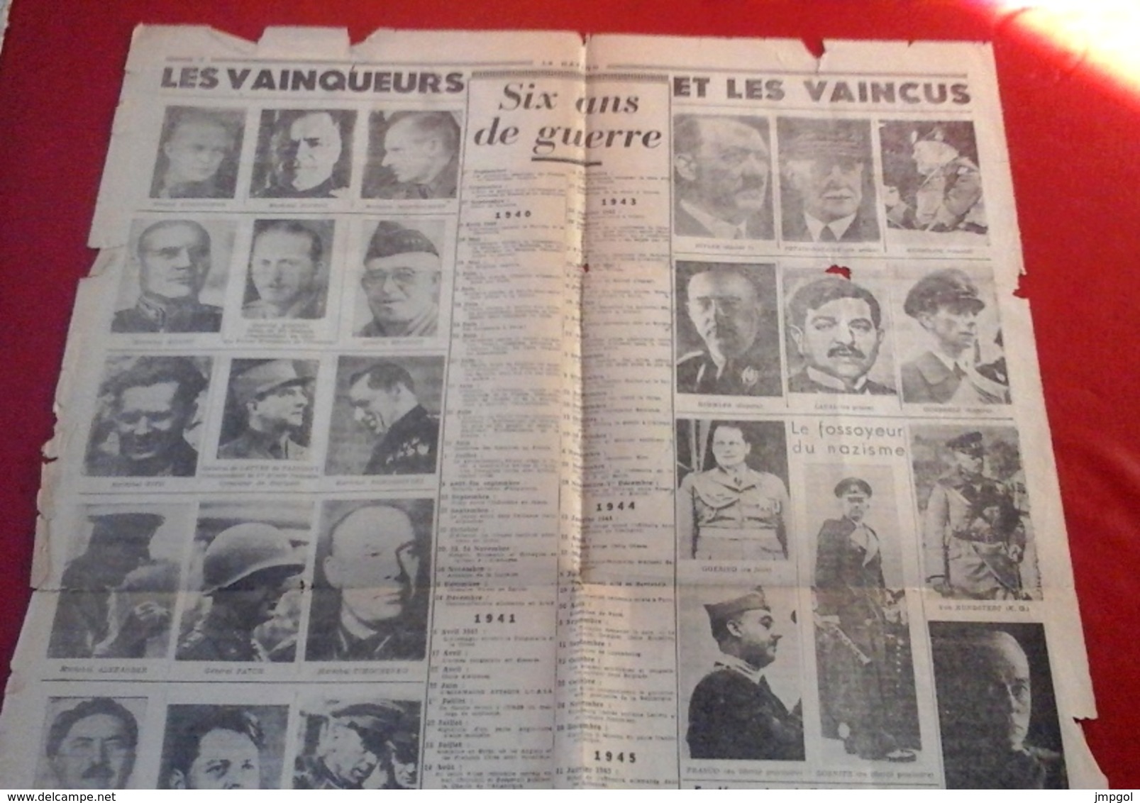 WW2 Journal La Nation Edition Spéciale 8 Mai 1945 La Victoire - Sonstige & Ohne Zuordnung