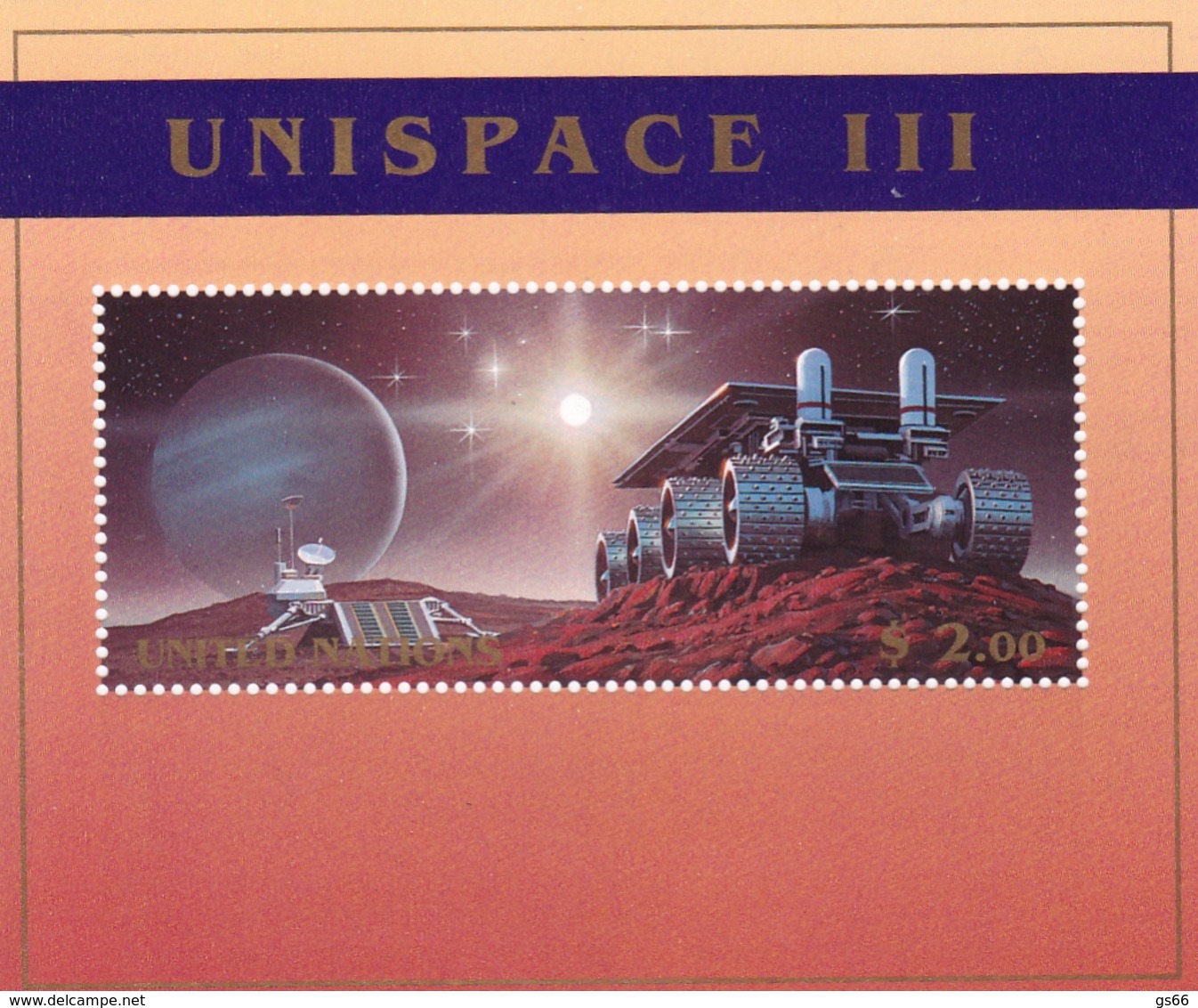 UNO-New York, 1999,  821 Block 16, MNH **, UNISPACE III - Blocs-feuillets