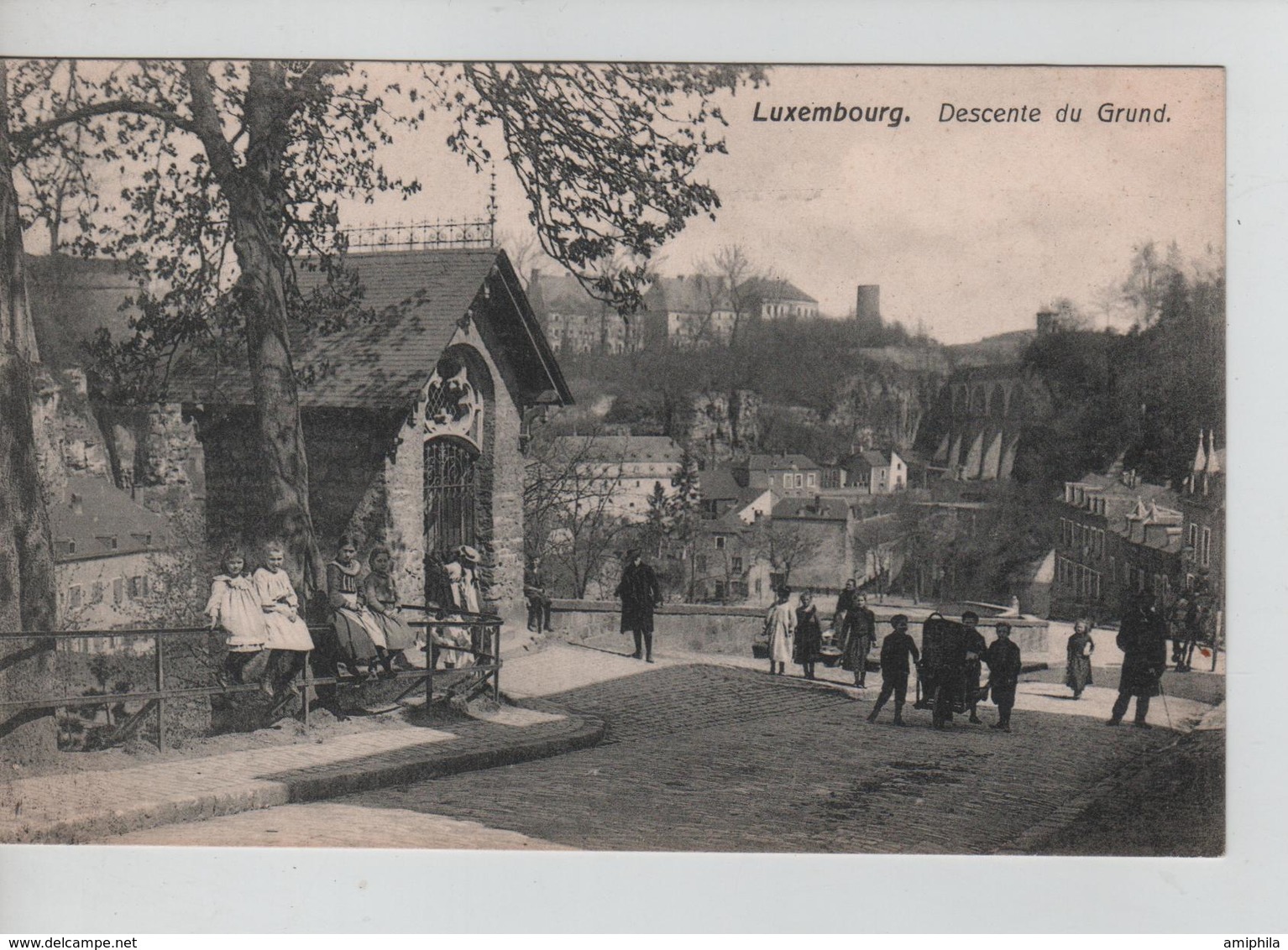 CBPNCPCF34/ Grand Duché Luxembourg Descente Du Grund Animée Enfants - Luxemburg - Stadt