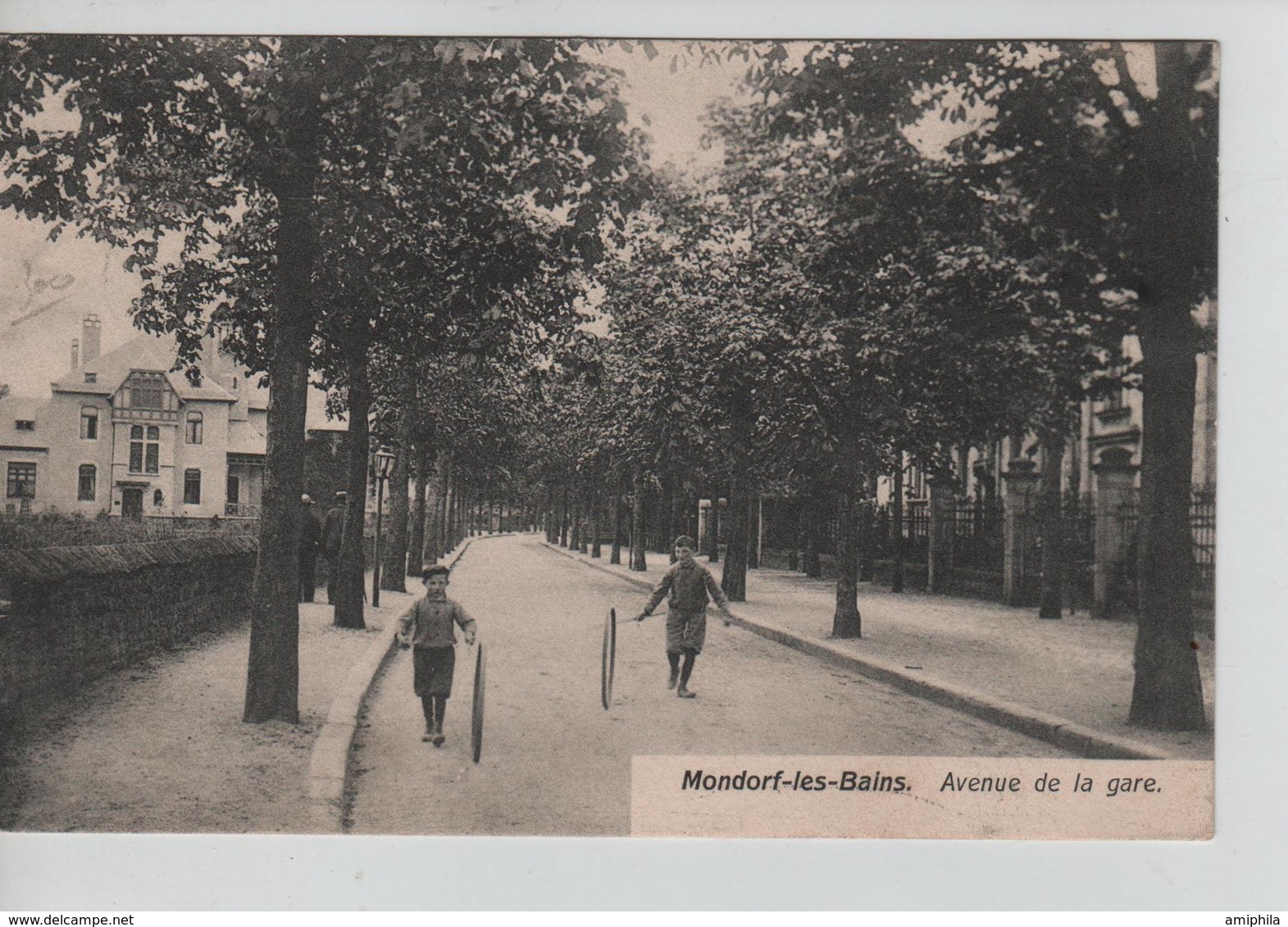 CBPNCPCF36/ Grand Duché Mondorf-les-Bains Avenue De La Gare Enfants Jouant à La Roue - Mondorf-les-Bains