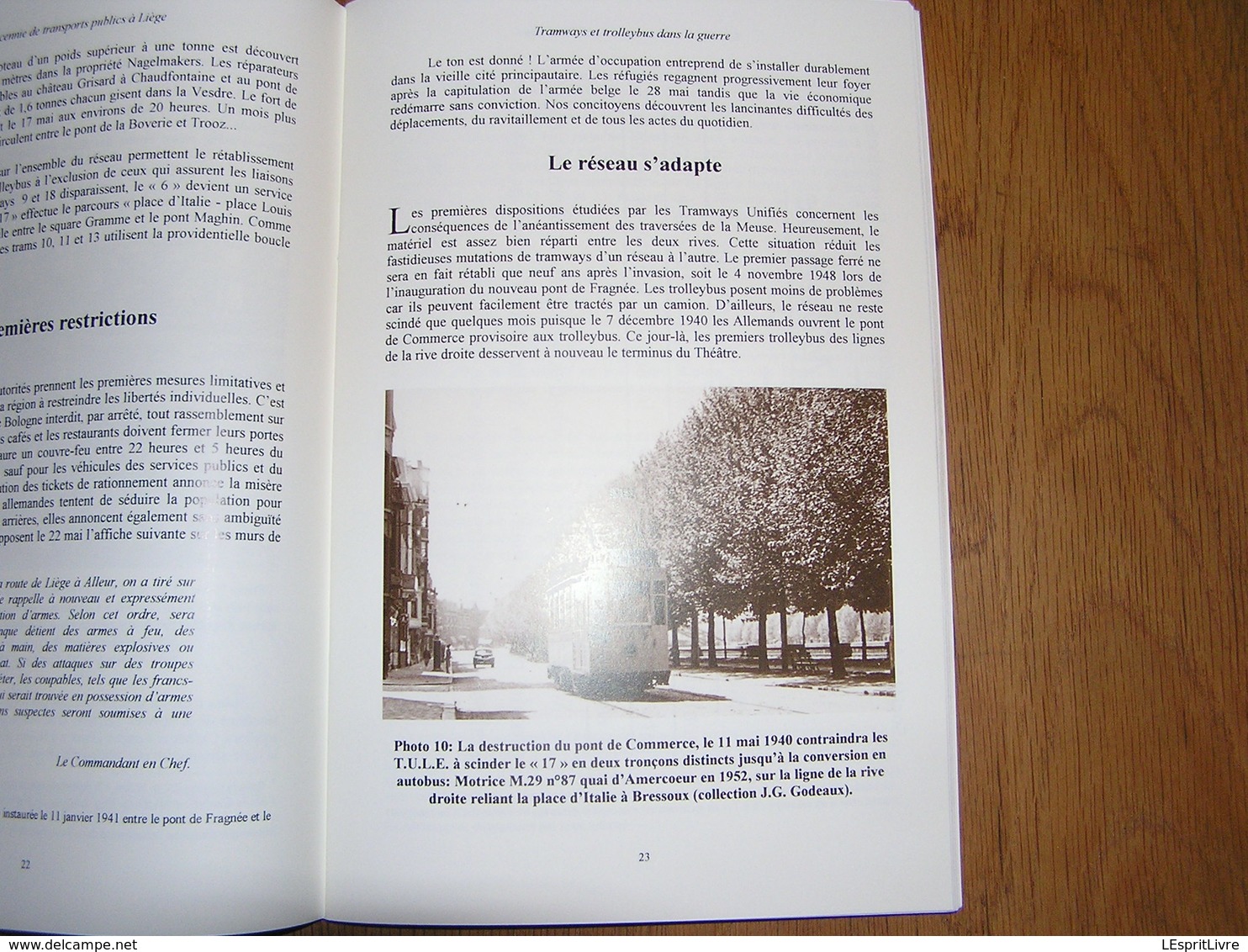 TRAMWAYS ET TROLLEYBUS DANS LA GUERRE 1939 1945 Liège Régionalisme Tram SNCV Vicinaux Trams Bus Bombardements V1 40 45