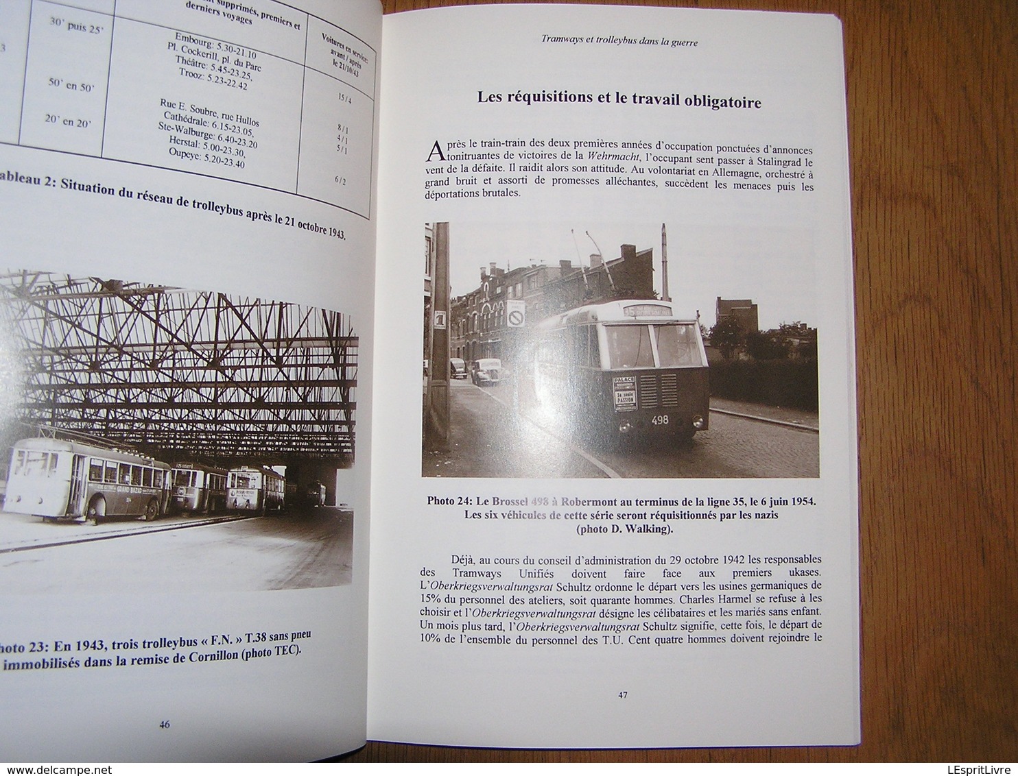 TRAMWAYS ET TROLLEYBUS DANS LA GUERRE 1939 1945 Liège Régionalisme Tram SNCV Vicinaux Trams Bus Bombardements V1 40 45