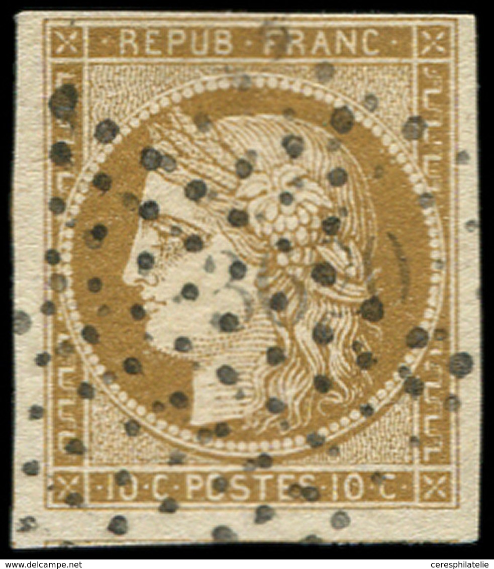 EMISSION DE 1849 - 1    10c. Bistre-jaune, Oblitéré ETOILE, TB - 1849-1850 Ceres