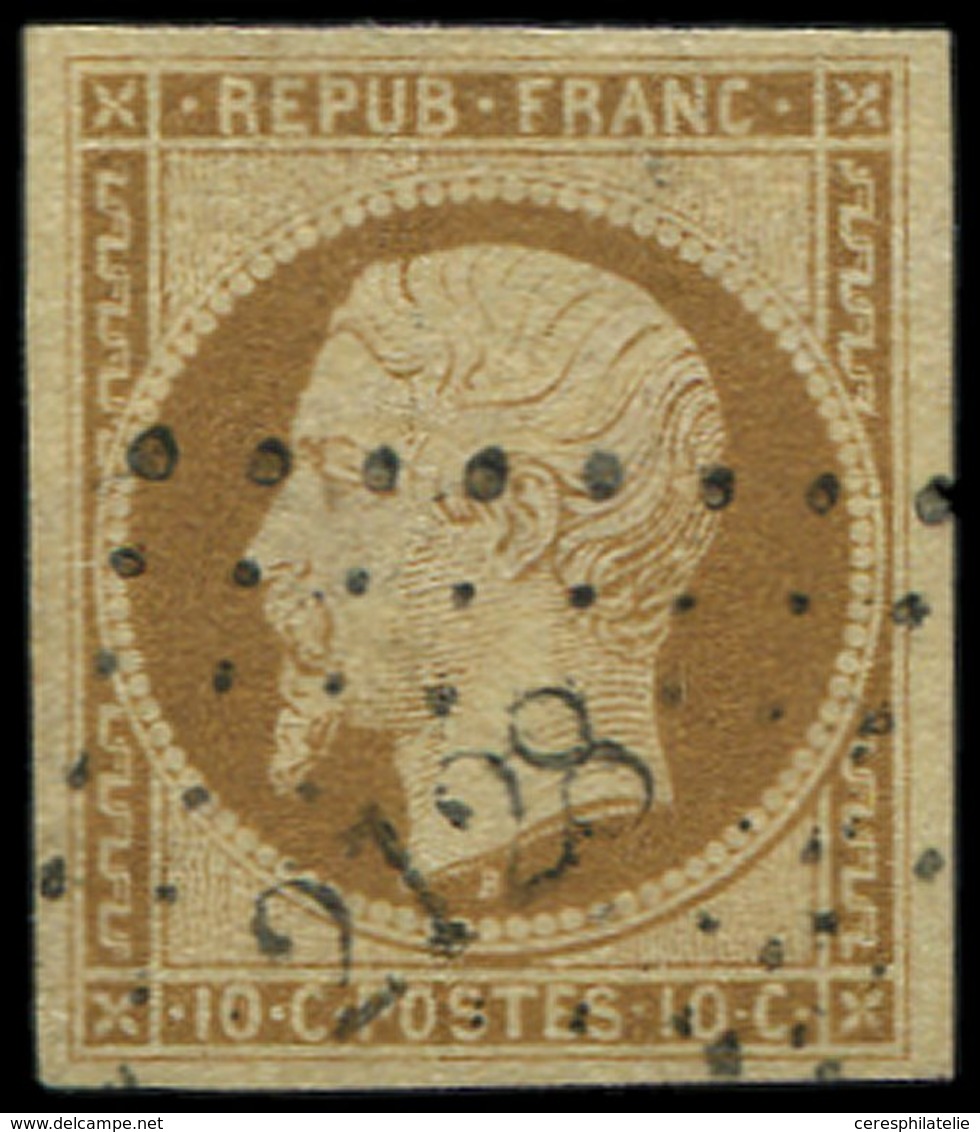 PRESIDENCE - 9    10c. Bistre Jaune, Obl. PC 2128, TTB. S - 1852 Louis-Napoléon