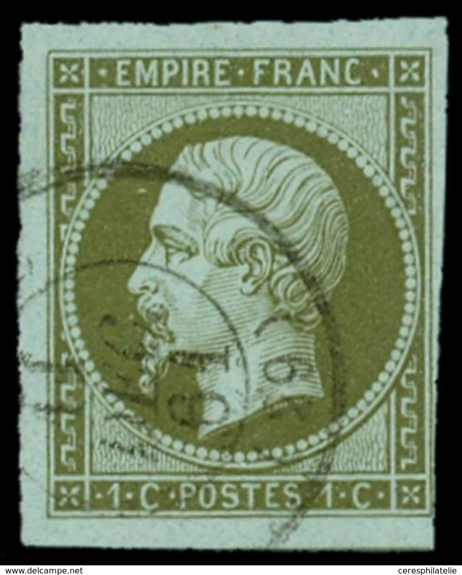 EMPIRE NON DENTELE - 11    1c. Olive, 3 Belles Marges, Oblitéré Càd 11/12/61, TB - 1853-1860 Napoléon III.